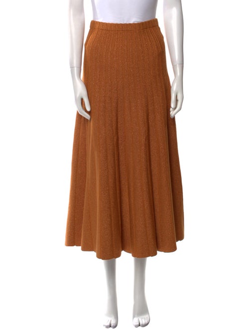 Ronny Kobo Glitter Accents Midi Length Skirt