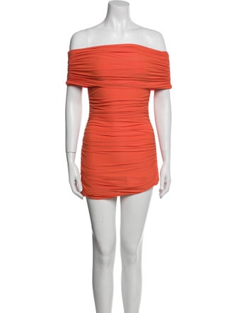 Ronny Kobo Off-The-Shoulder Mini Dress