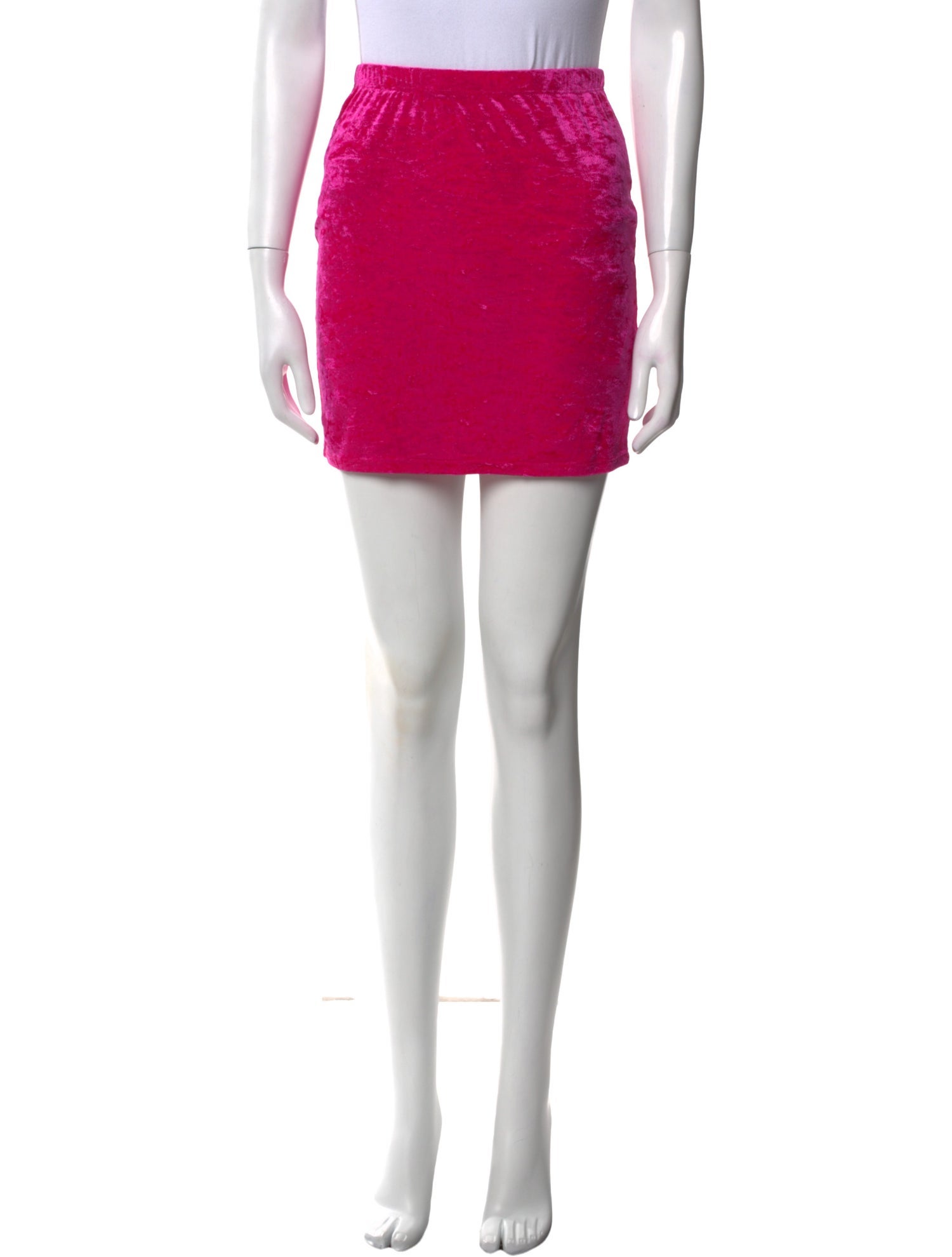 Ronny Kobo Velvet Mini Skirt