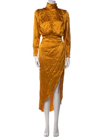 Ronny Kobo Silk Midi Length Dress