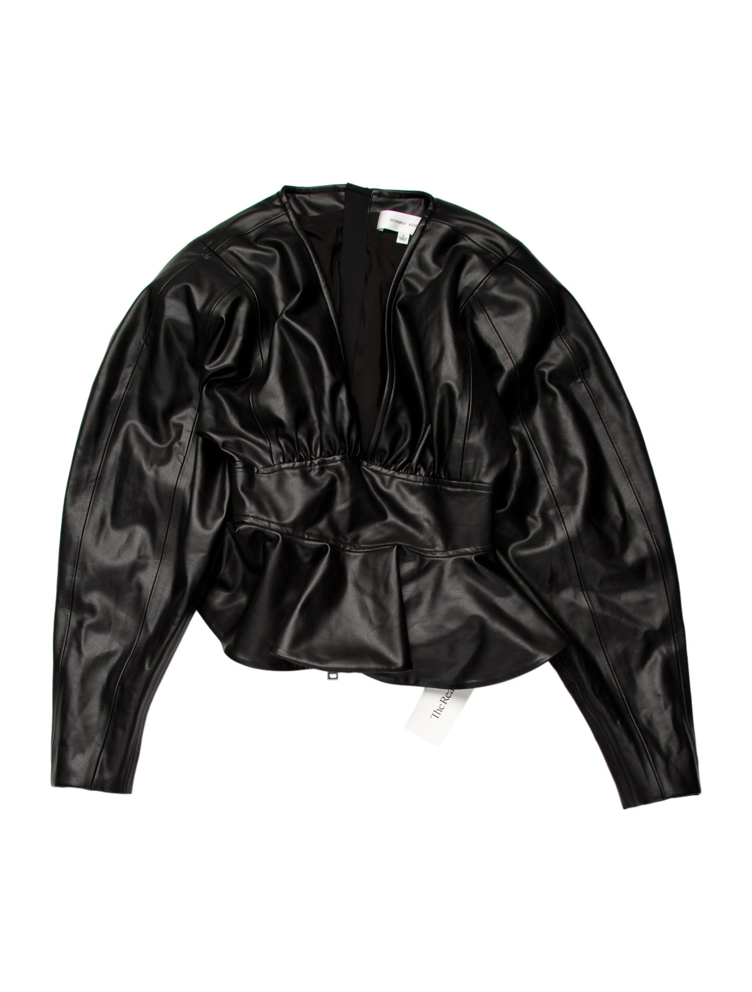 Ronny Kobo Strapless Crop Top