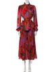 Ronny Kobo Printed Long Dress