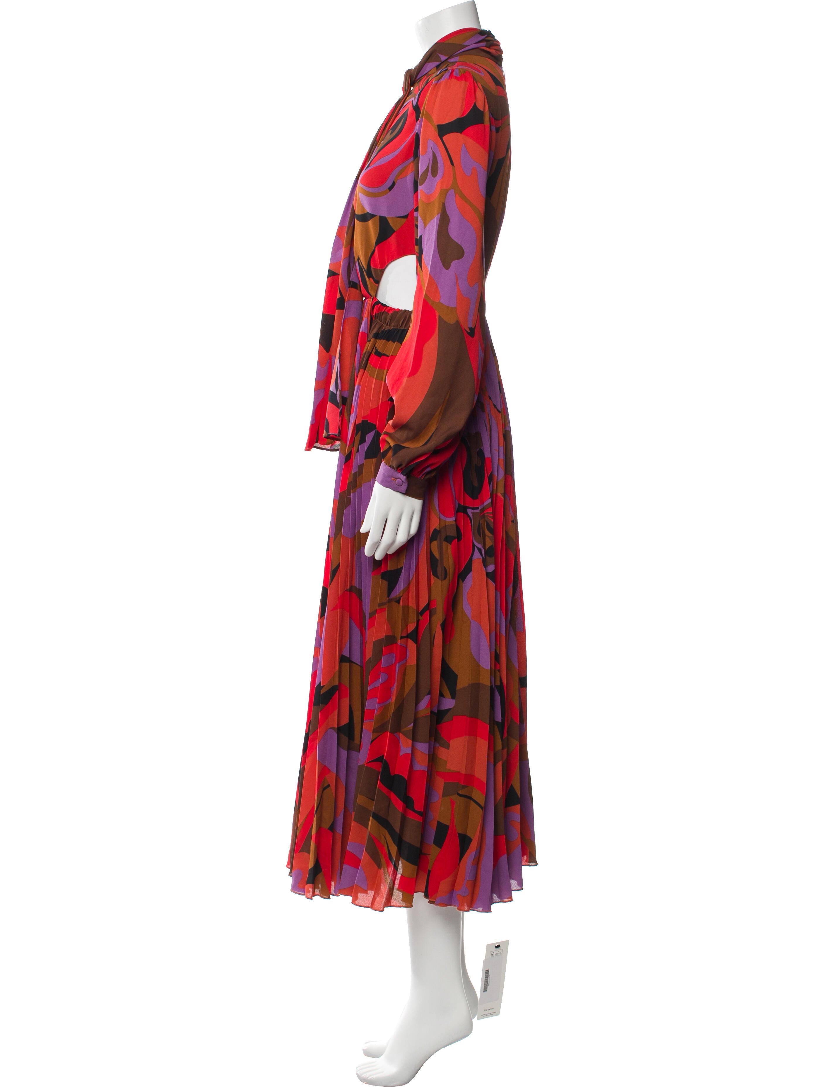 Ronny Kobo Printed Long Dress