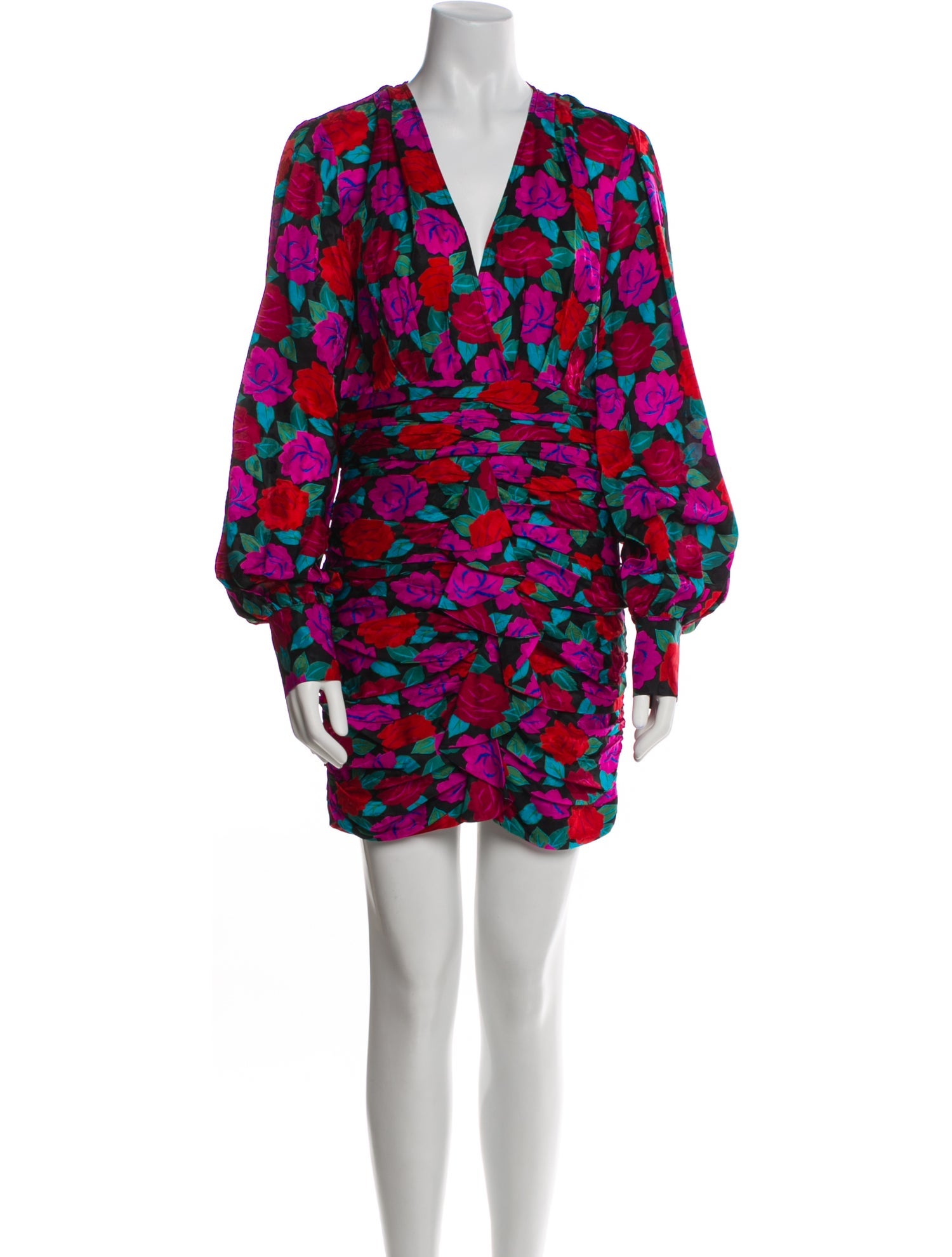 Ronny Kobo Floral Print Mini Dress w/ Tags