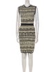 Ronny Kobo Printed Knee-Length Dress