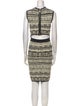 Ronny Kobo Printed Knee-Length Dress