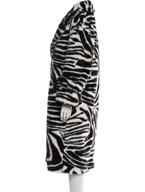 Ronny Kobo Animal Print Faux Fur Coat