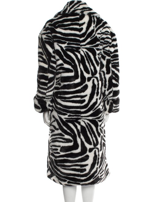 Ronny Kobo Animal Print Faux Fur Coat