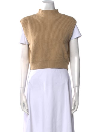 Ronny Kobo Merino Wool Mock Neck Sweater