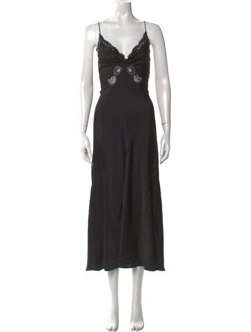 Ronny Kobo V-Neck Long Dress