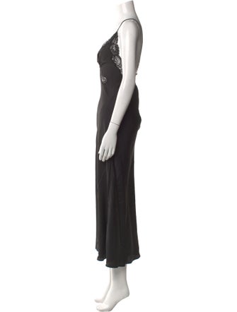 Ronny Kobo V-Neck Long Dress