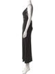 Ronny Kobo V-Neck Long Dress