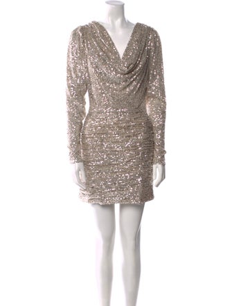 Ronny Kobo Cowl Neck Mini Dress