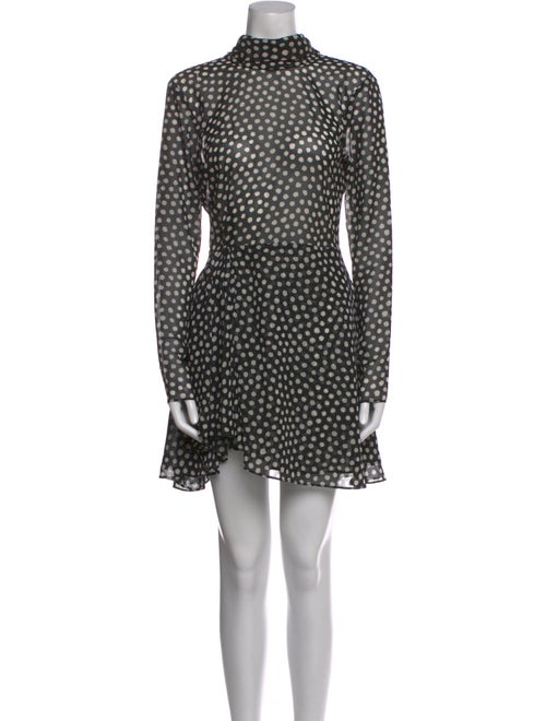 Ronny Kobo Polka Dot Print Mini Dress