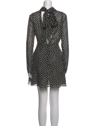Ronny Kobo Polka Dot Print Mini Dress