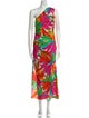 Ronny Kobo Printed Long Dress