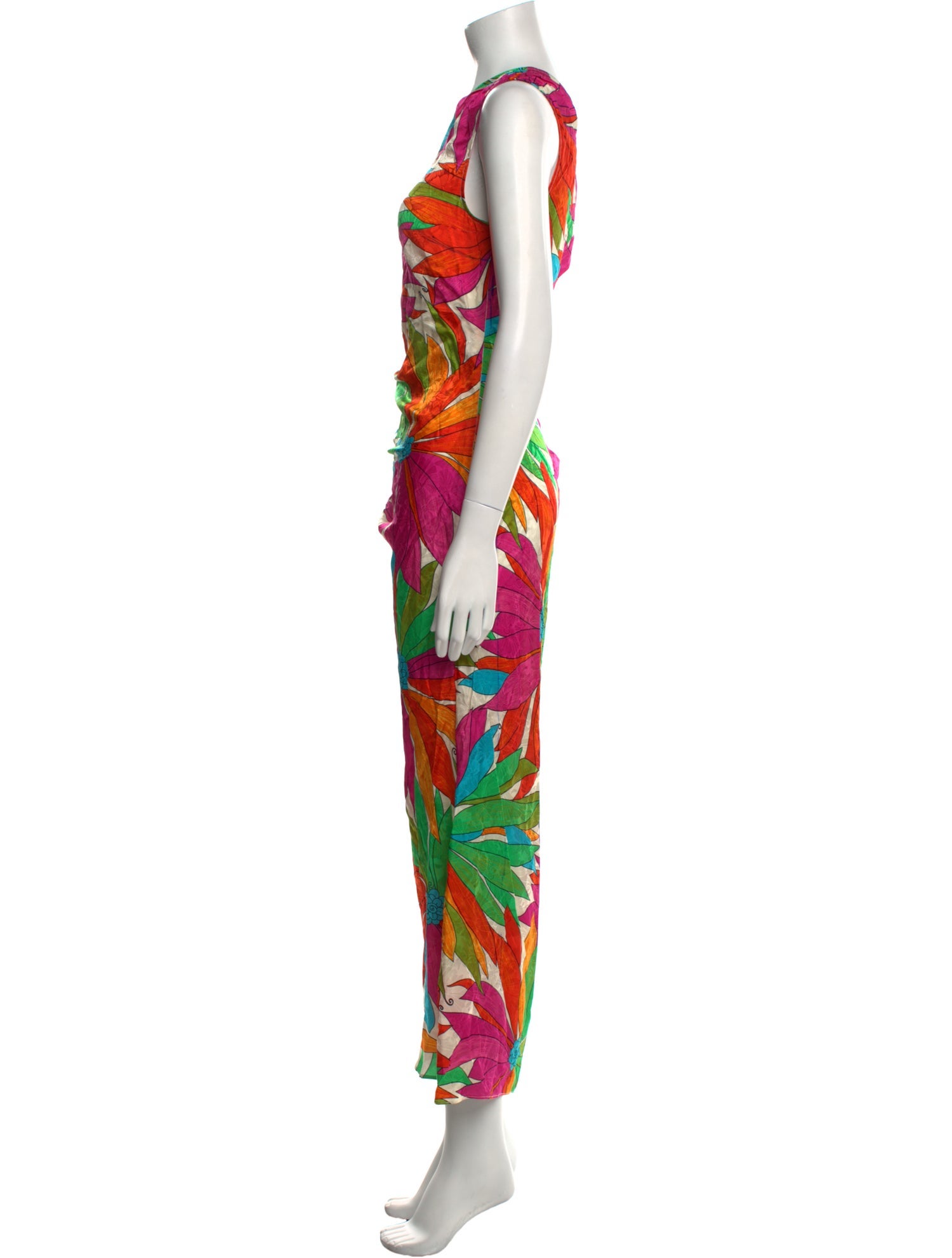 Ronny Kobo Printed Long Dress