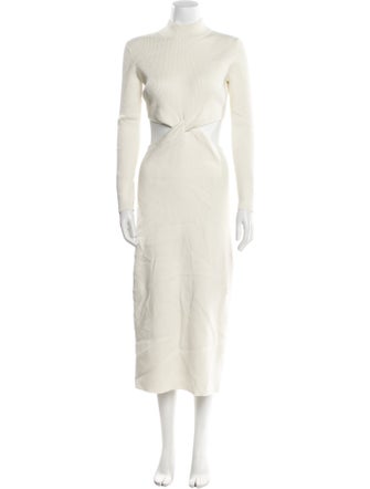 Ronny Kobo Mock Neck Long Dress