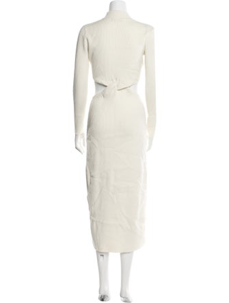 Ronny Kobo Mock Neck Long Dress