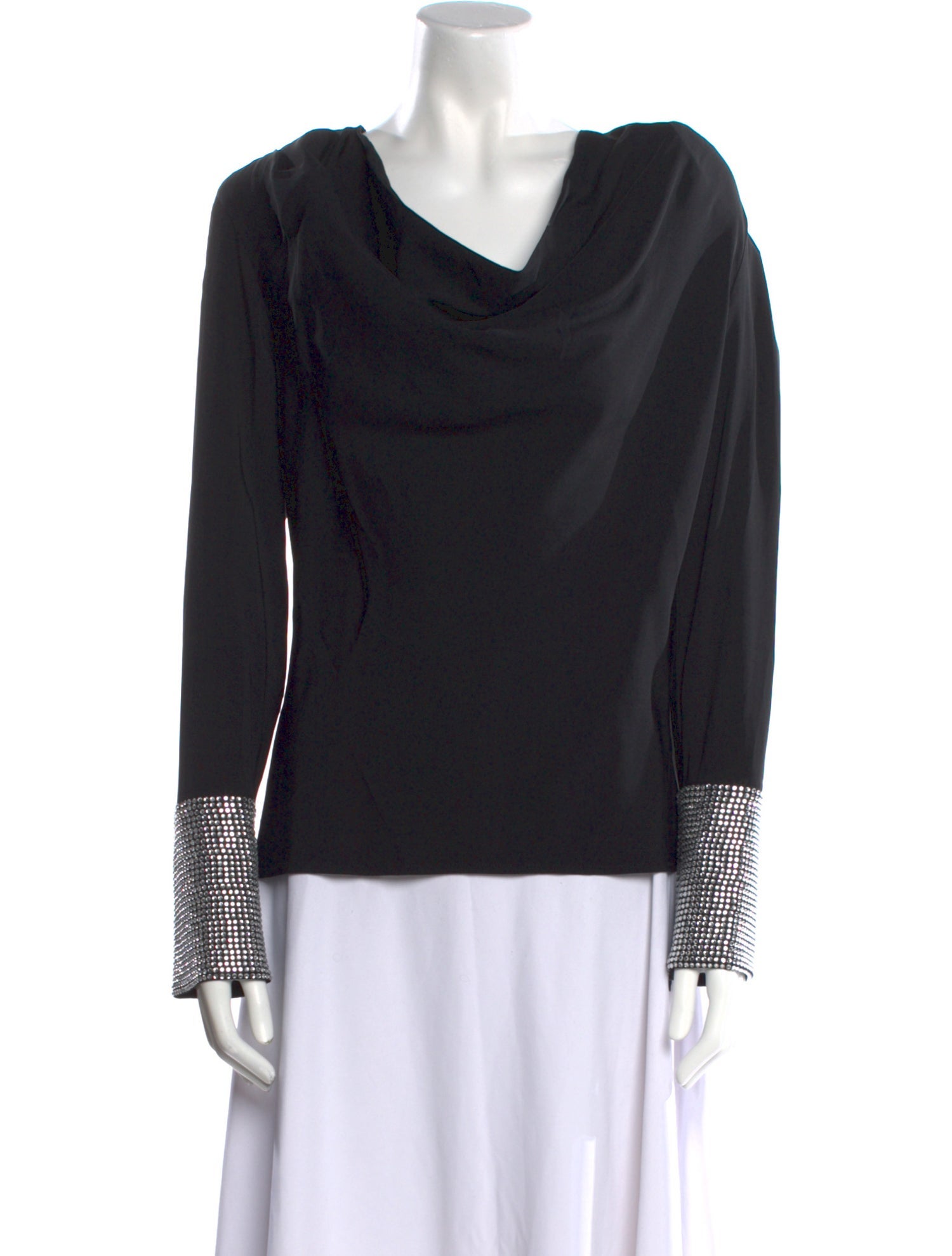 Ronny Kobo Cowl Neck Long Sleeve Top