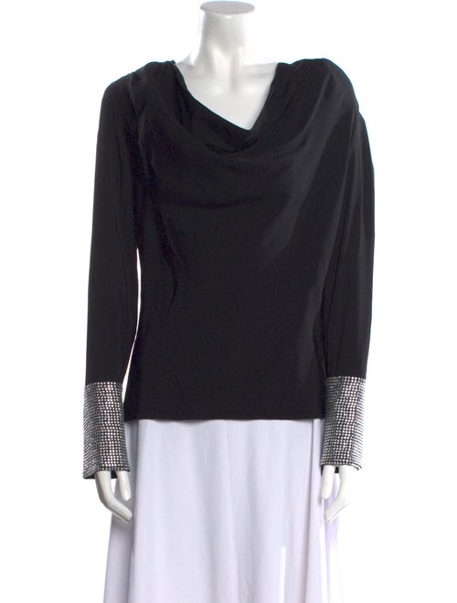 Ronny Kobo Cowl Neck Long Sleeve Top