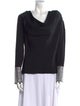 Ronny Kobo Cowl Neck Long Sleeve Top