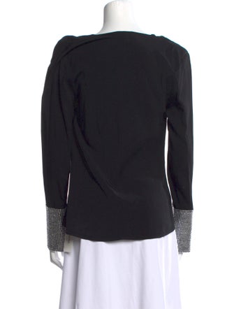 Ronny Kobo Cowl Neck Long Sleeve Top