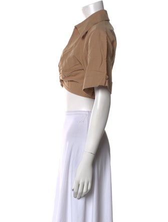 Ronny Kobo Short Sleeve Crop Top