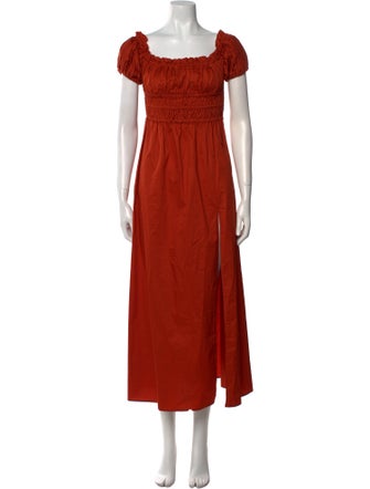 Ronny Kobo Square Neckline Long Dress