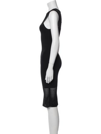 Ronny Kobo Crew Neck Midi Length Dress