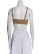 Ronny Kobo Square Neckline Sleeveless Crop Top