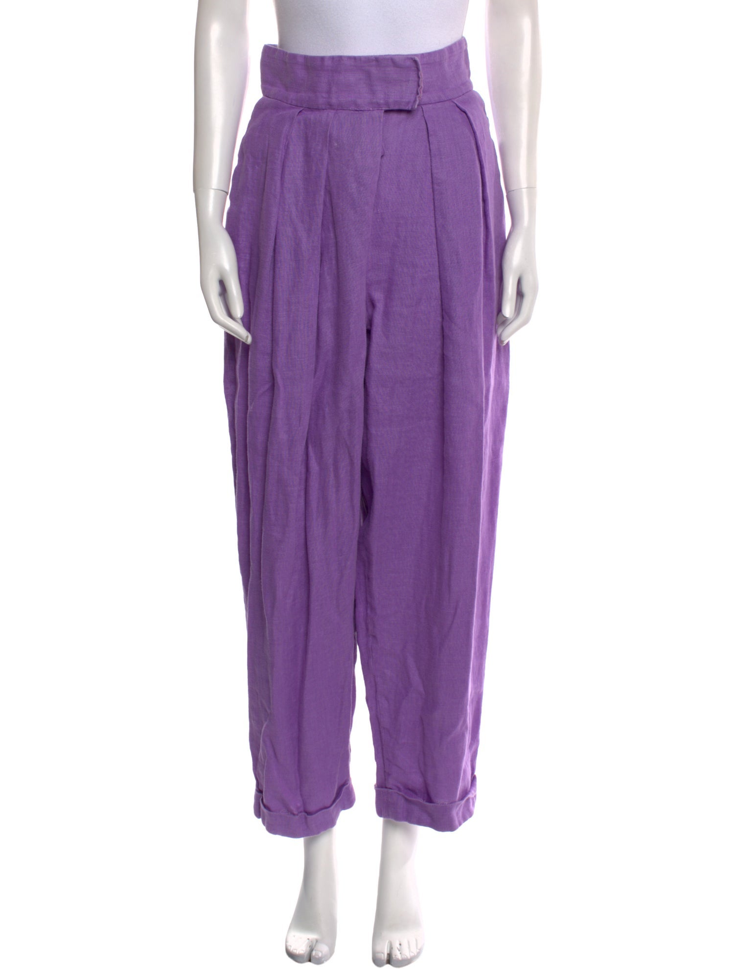 Ronny Kobo Linen Straight Leg Pants