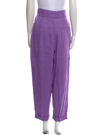 Ronny Kobo Linen Straight Leg Pants