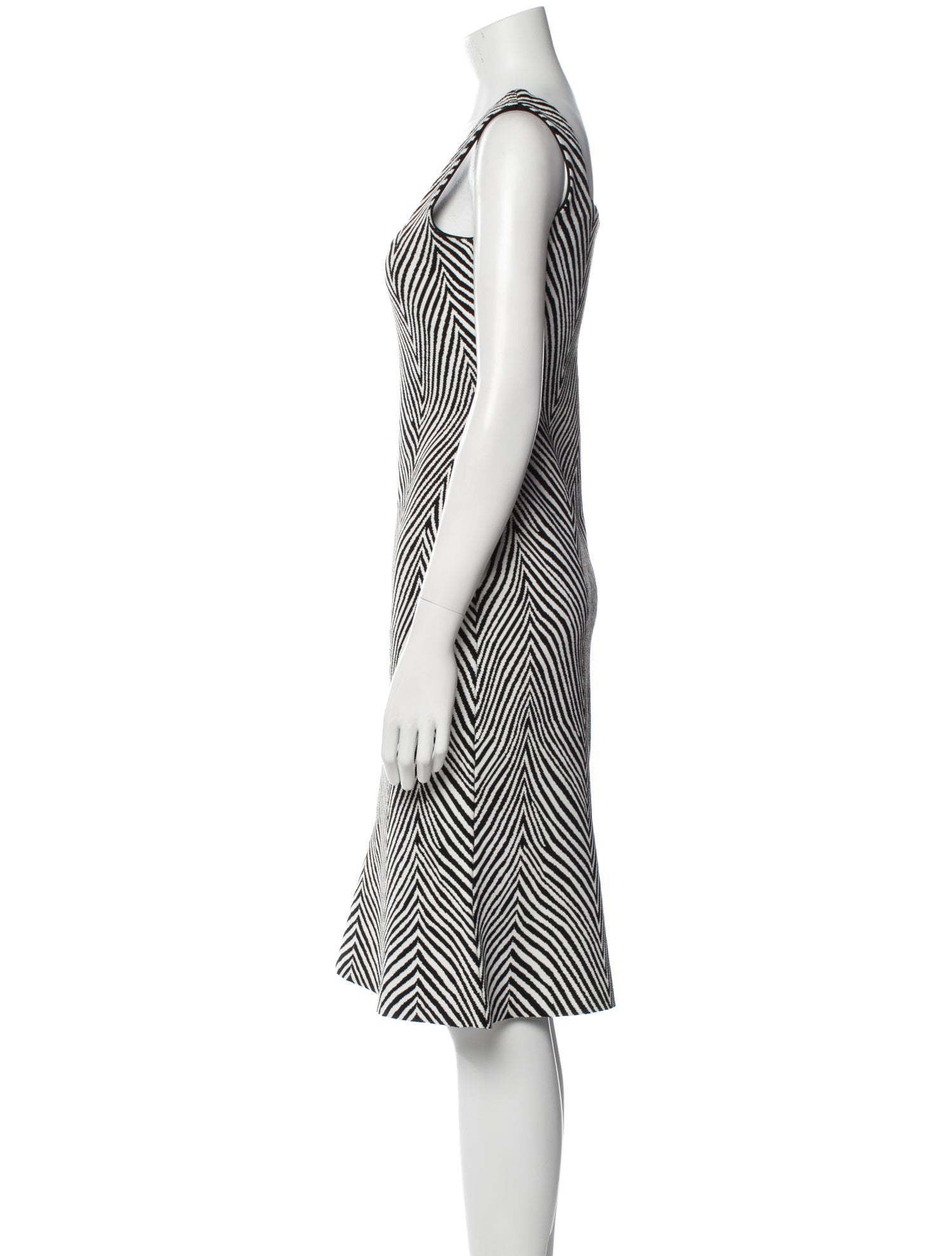 Ronny Kobo Striped Knee-Length Dress