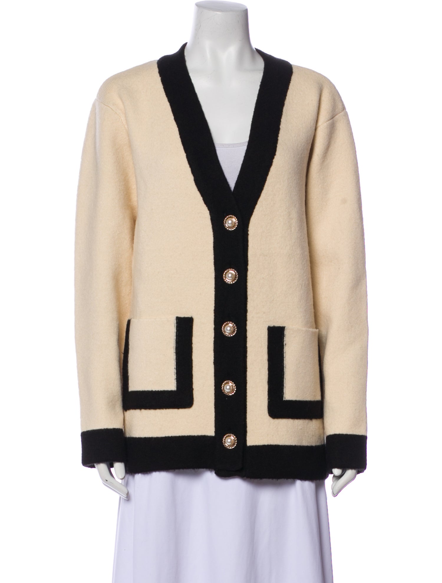 Ronny Kobo Striped V-Neck Sweater w/ Tags