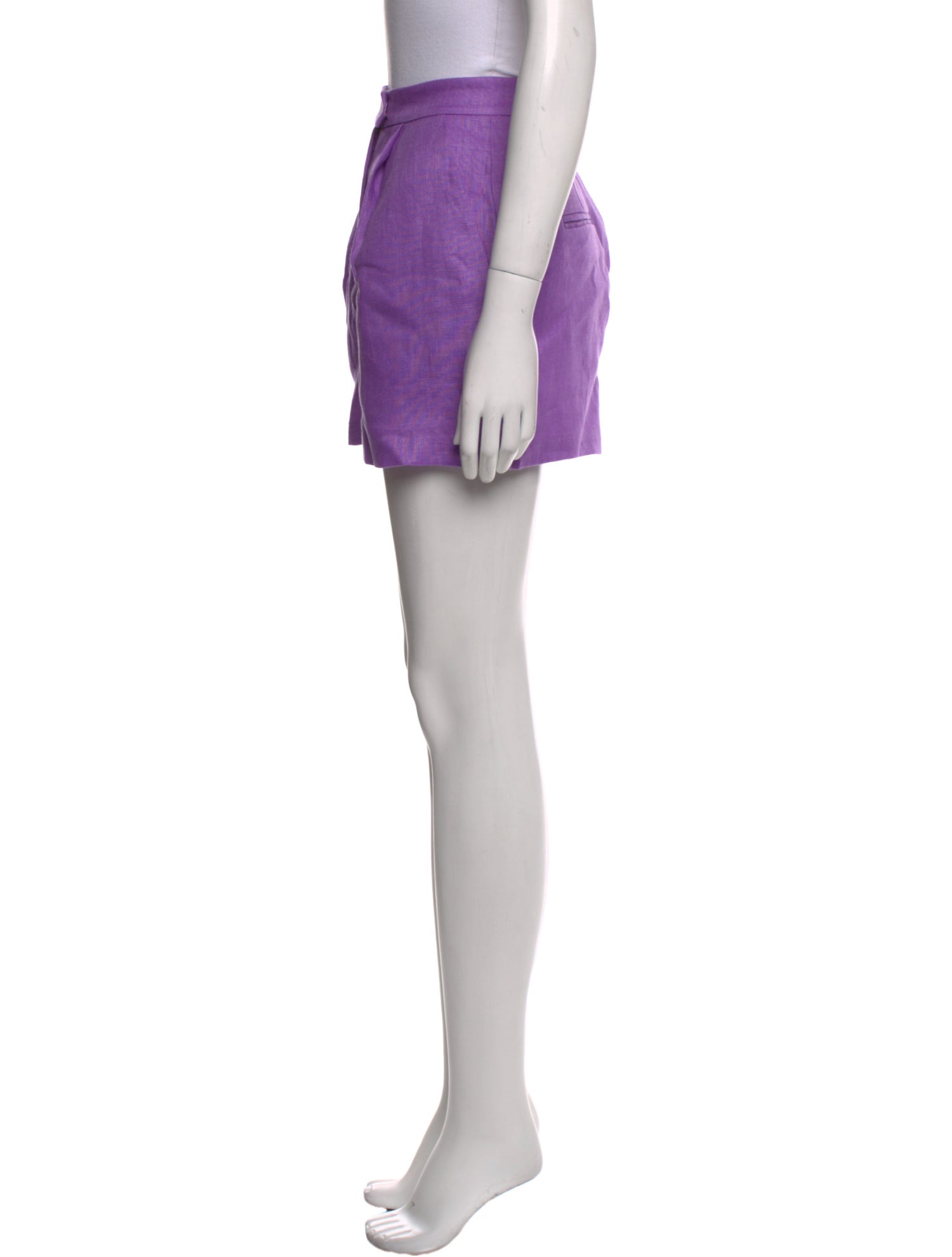 Ronny Kobo Linen Mini Shorts