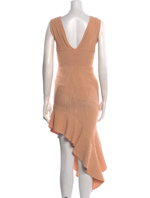 Ronny Kobo Striped Midi Length Dress