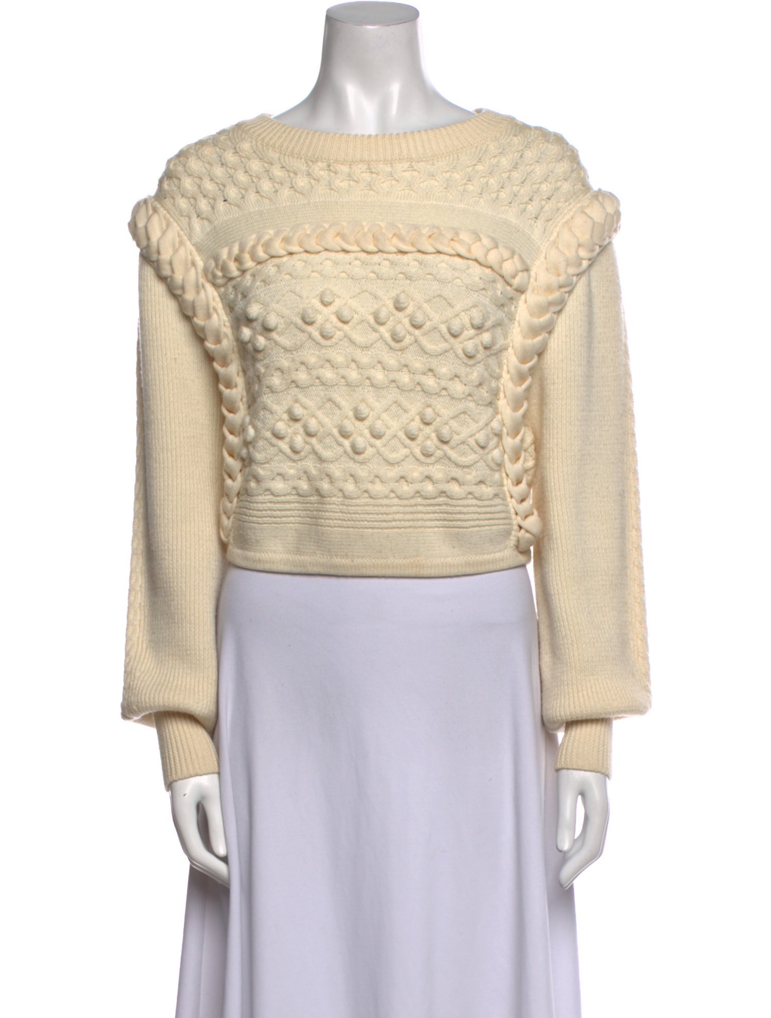 Ronny Kobo Wool Bateau Neckline Sweatshirt