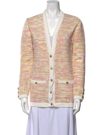 Ronny Kobo Striped V-Neck Sweater