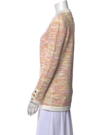 Ronny Kobo Striped V-Neck Sweater