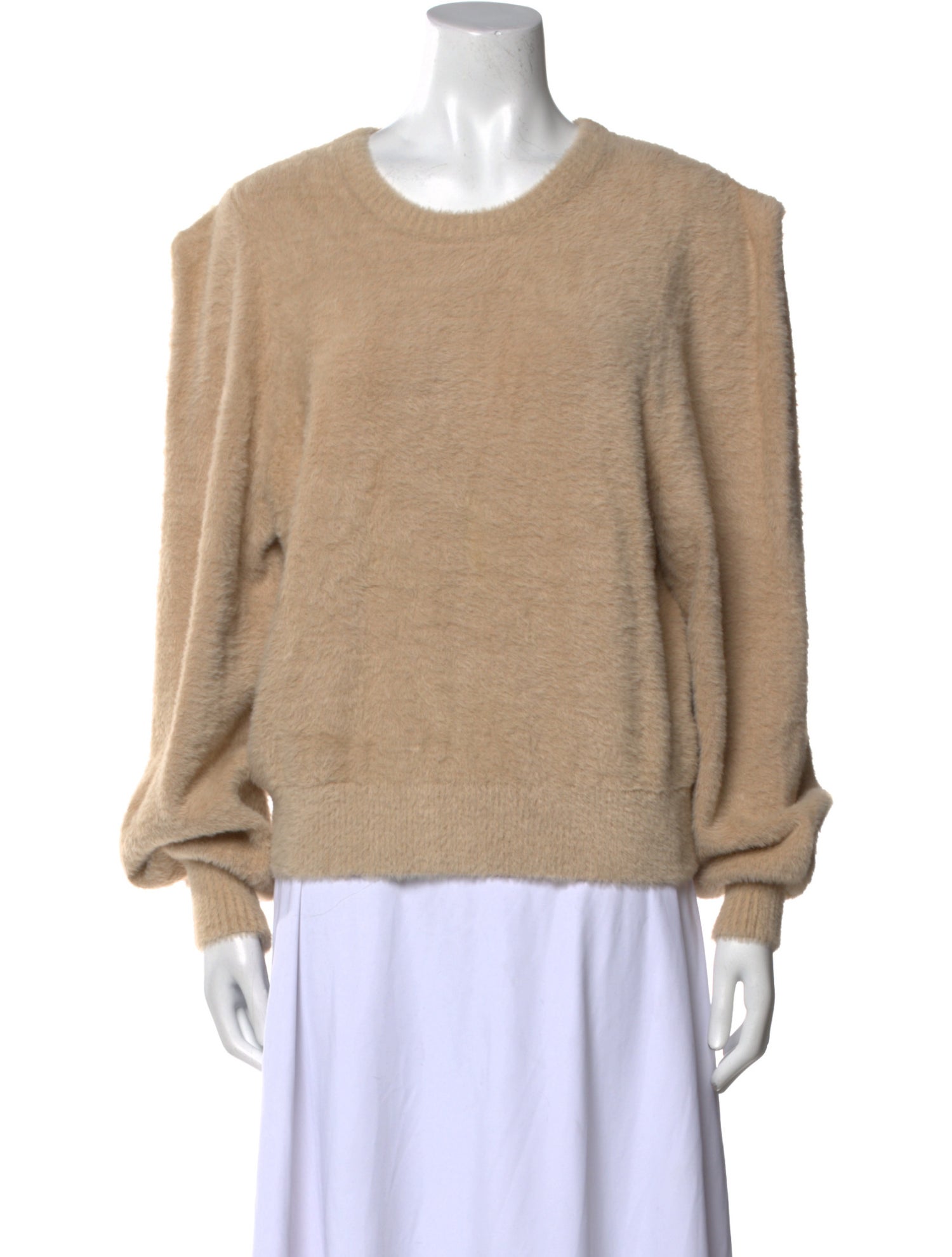 Ronny Kobo Nylon Scoop Neck Sweater
