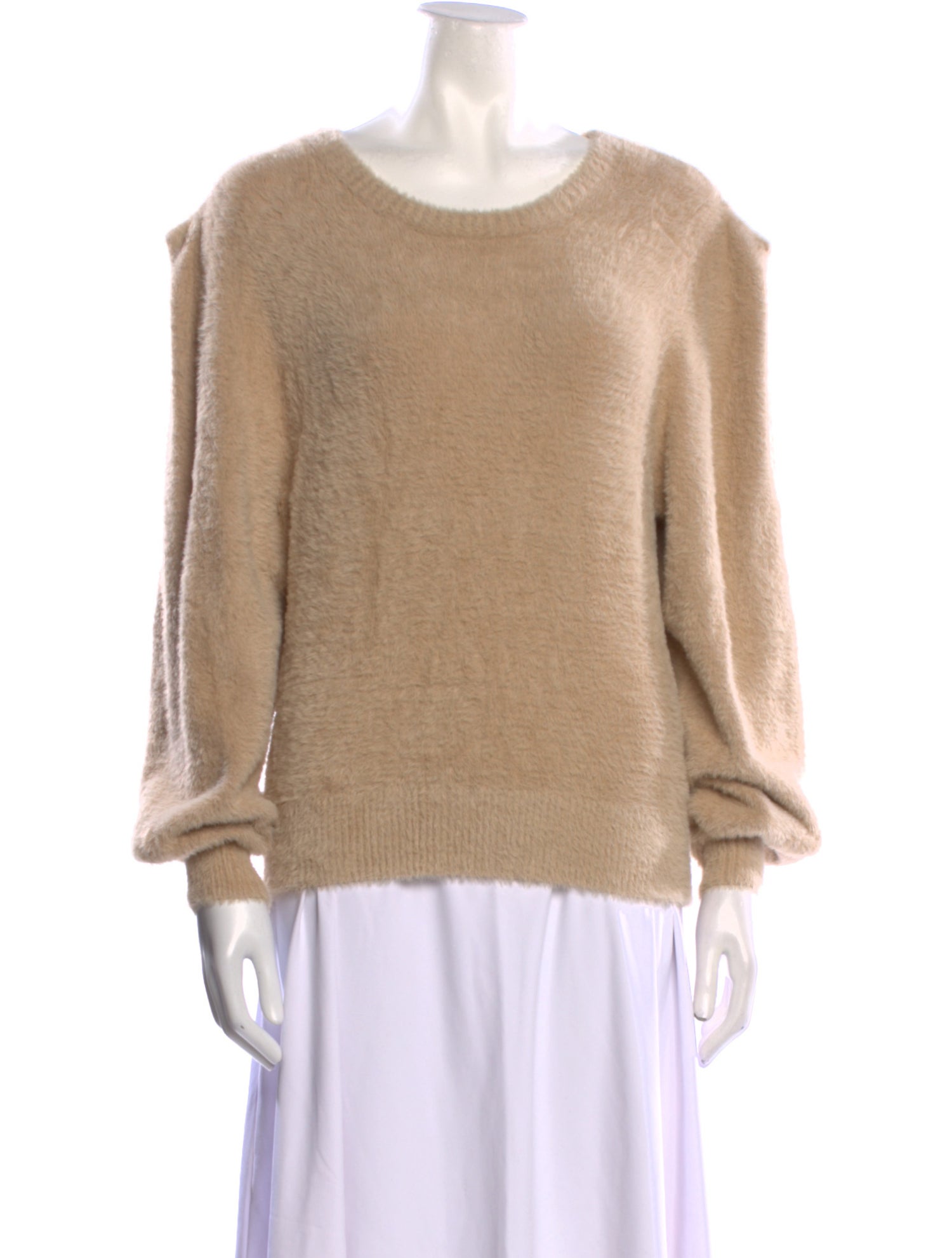 Ronny Kobo Nylon Scoop Neck Sweater