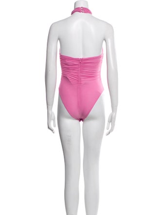 Ronny Kobo Halterneck Sleeveless Bodysuit