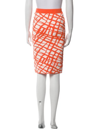 Ronny Kobo Printed Knee-Length Skirt