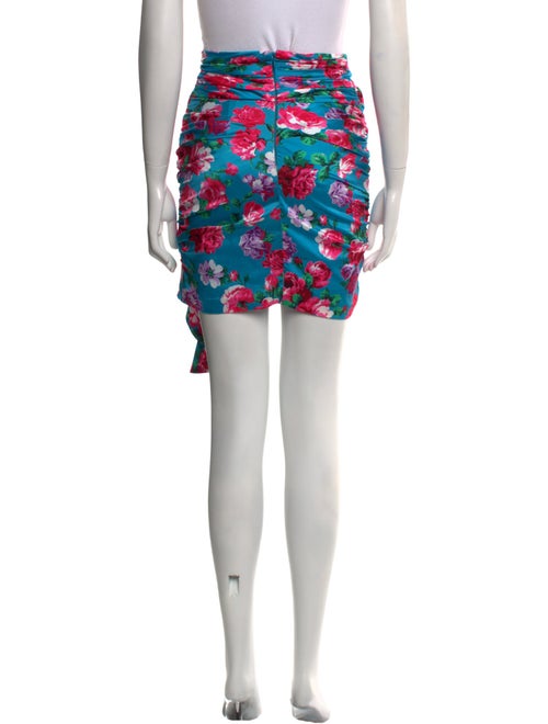 Ronny Kobo Floral Print Mini Skirt