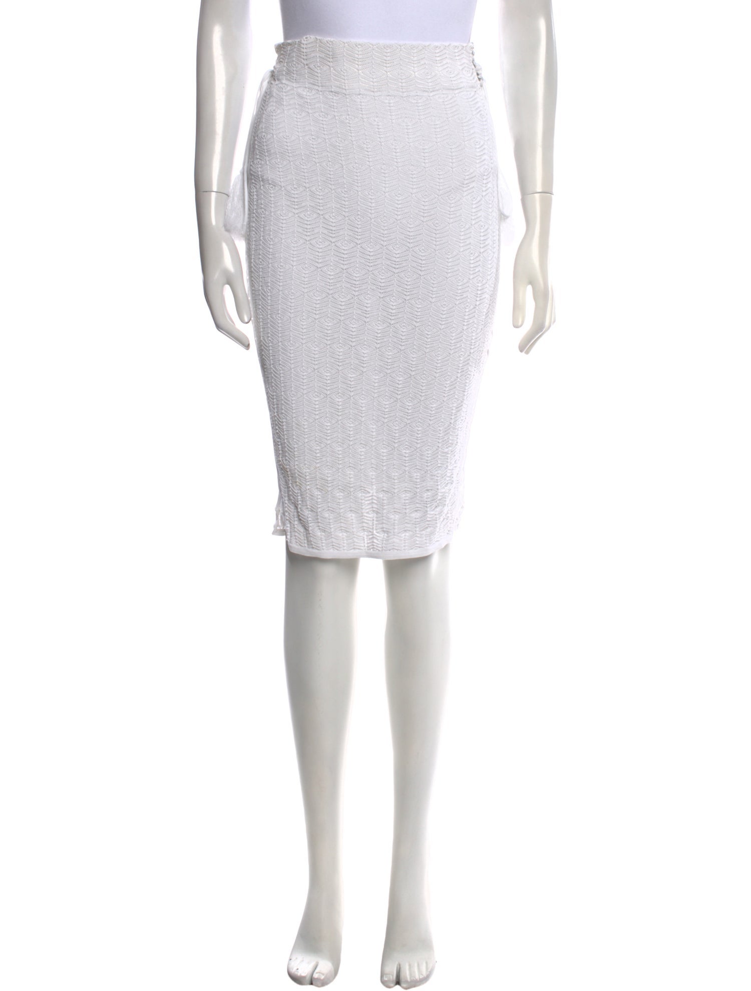 Ronny Kobo Tassel Accents Knee-Length Skirt