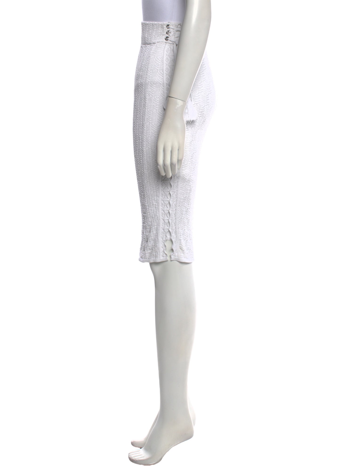 Ronny Kobo Tassel Accents Knee-Length Skirt