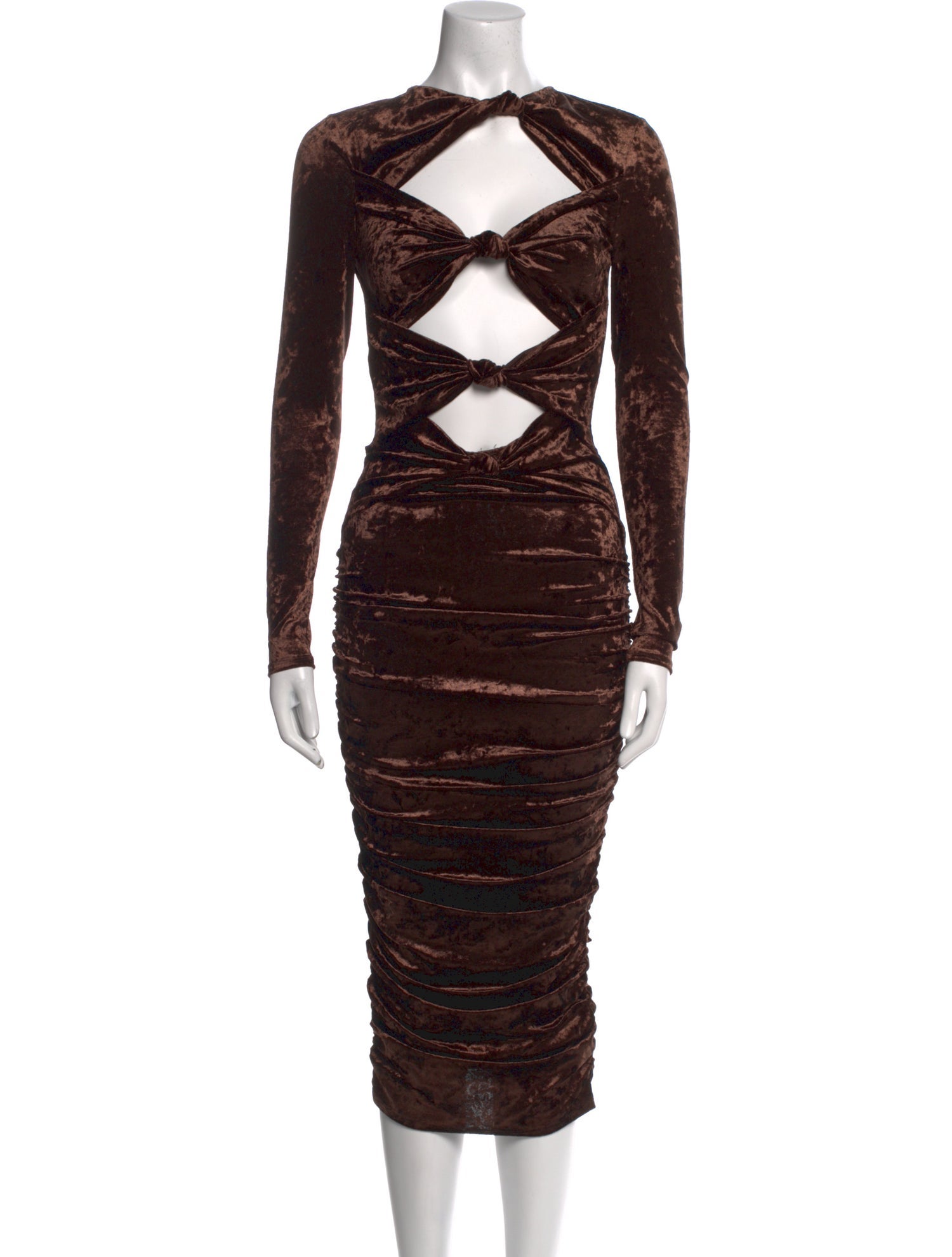 Ronny Kobo Crew Neck Midi Length Dress