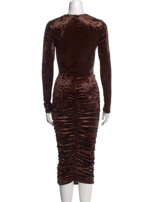 Ronny Kobo Crew Neck Midi Length Dress