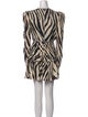 Ronny Kobo Animal Print Mini Dress